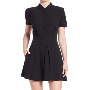 Free People Pleated Fit and Flare Shirtdress